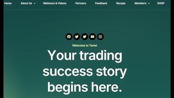 WELCOME TO TENET TRADE GROUP : NEW MEMBER ORIENTATION