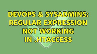 Celebrity DevOps & SysAdmins: Regular expression not working in .htaccess Net Worth