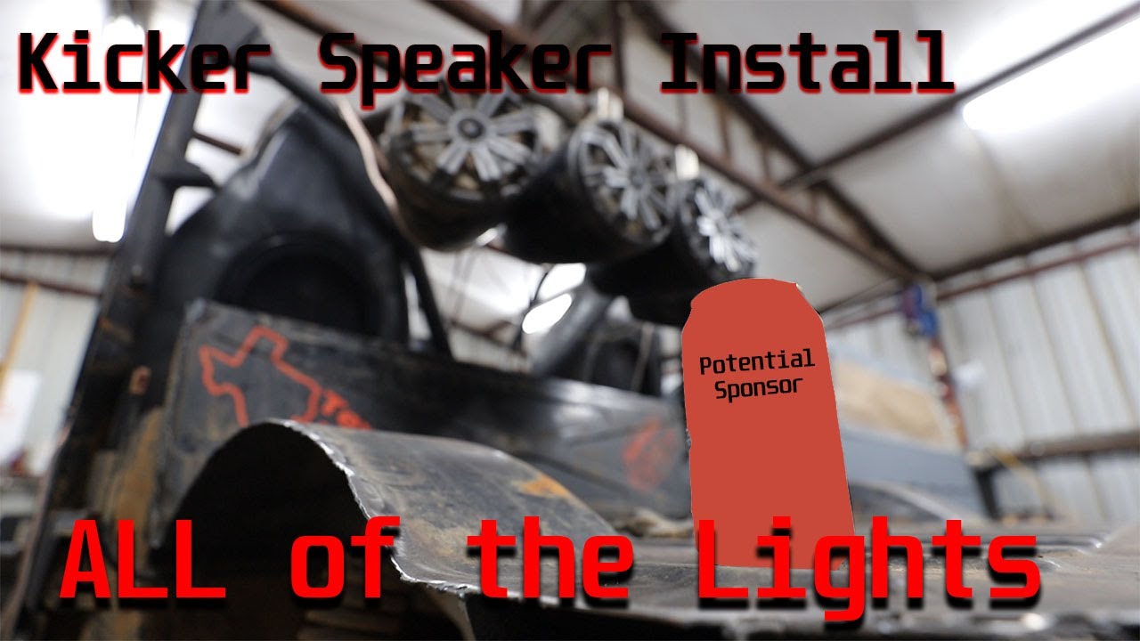 Kicker Wake Tower Speakers and LED Whip and Rock Light install on