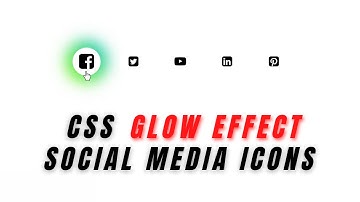 CSS Glowing Gradient Icon Hover Effects in HTML & CSS || Code Beauty