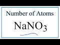 Atoms and Molecules in NaNO3