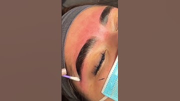 THICK brow lamination transformation ✨ #brows #browlamination #browartist #browgoals #beauty