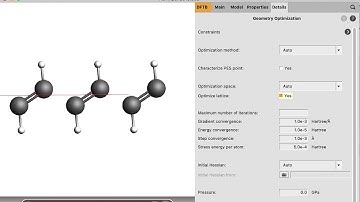 Building and optimizing a linear polymer as a 1D periodic structure