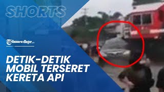 Detik-detik Mobil Avanza di Muara Enim Tertabrak dan Terseret Kereta Api, Ini Penyebabnya