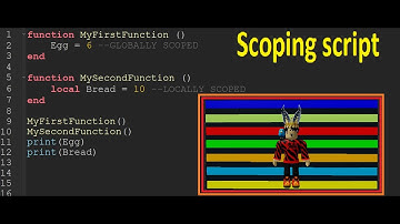 Roblox | How to do scoping script in Roblox studio? (Beginners)
