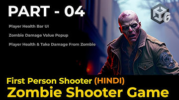 Zombie Shooter Game Part-4 | Player Health System & Damage Popup | Unity Hindi Tutorial