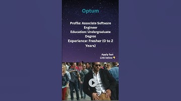 Optum is hiring freshers