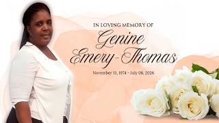 In loving memory of Genine Emery-Thomas