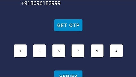How to generate OTP using Firebase and Use OTP View design in Sketchware Pro