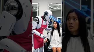 Robot Does My Makeup (I Regret Everything) 🤖💄😱 #shorts