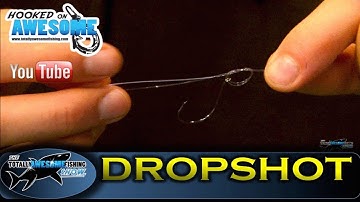 How to tie a DROP SHOT RIG, Simple & Easy -TAFishing Show
