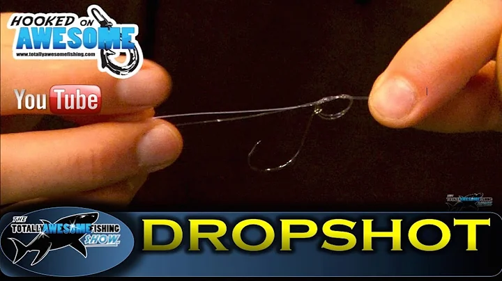 How to tie a DROP SHOT RIG, Simple & Easy -TAFishing Show