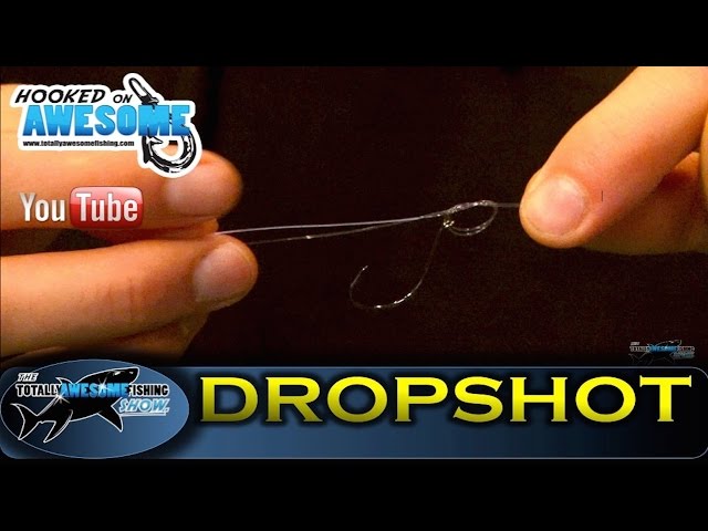 How to tie a DROP SHOT RIG, Simple & Easy -TAFishing Show 