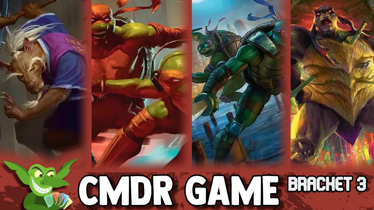 Splinter, Radical Rat VS Raph & Mikey VS Don & Leo VS Slash, Reptile Rampager Commander Gameplay