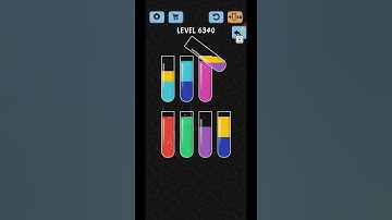 Water Color Sort Level 6340 Gameplay Solution