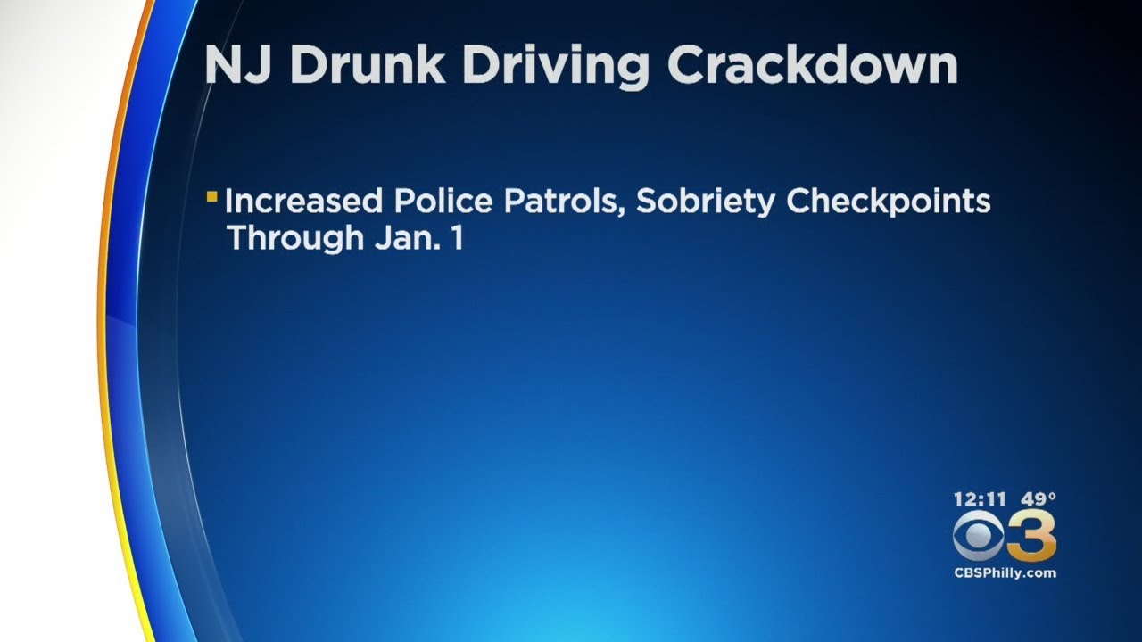 New Jersey Police Cracking Down On Drunk Driving During Holiday Season