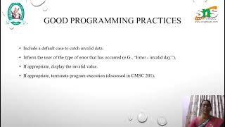 Lecture video 3 - Multiway branching statement in C Programming 