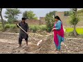 Old culture of punjab  kheti bari with husband