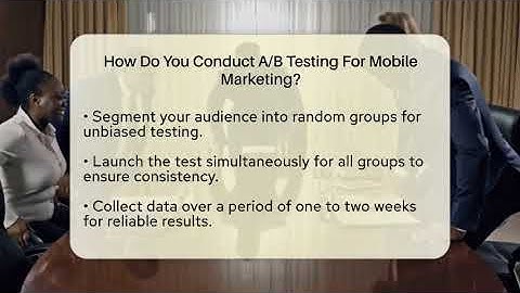 How Do You Conduct A/B Testing For Mobile Marketing? - Everyday-Networking
