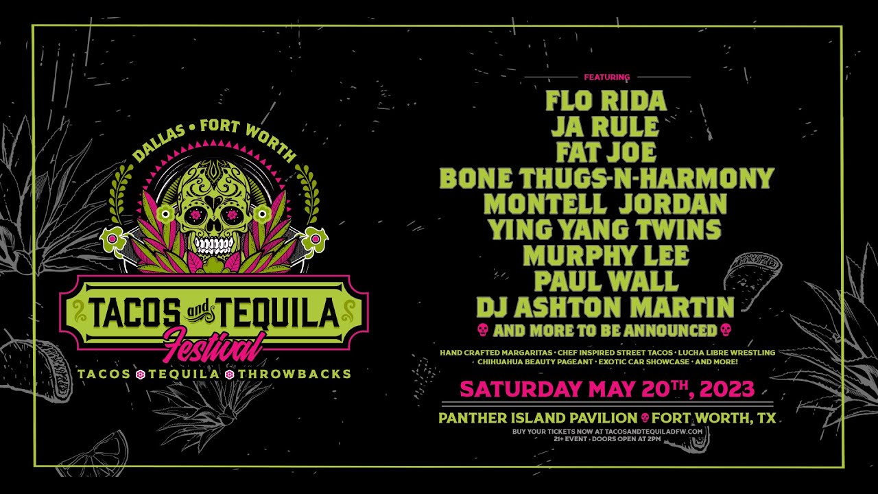 Tacos and Tequila Festival Dallas Fort Worth Full Lineup Promo Video