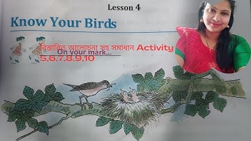 class 3 Butterfly lesson 4 KNOW YOUR BIRDS Activity 5,6,7,8,9,10 page no 60-66 #english #solution