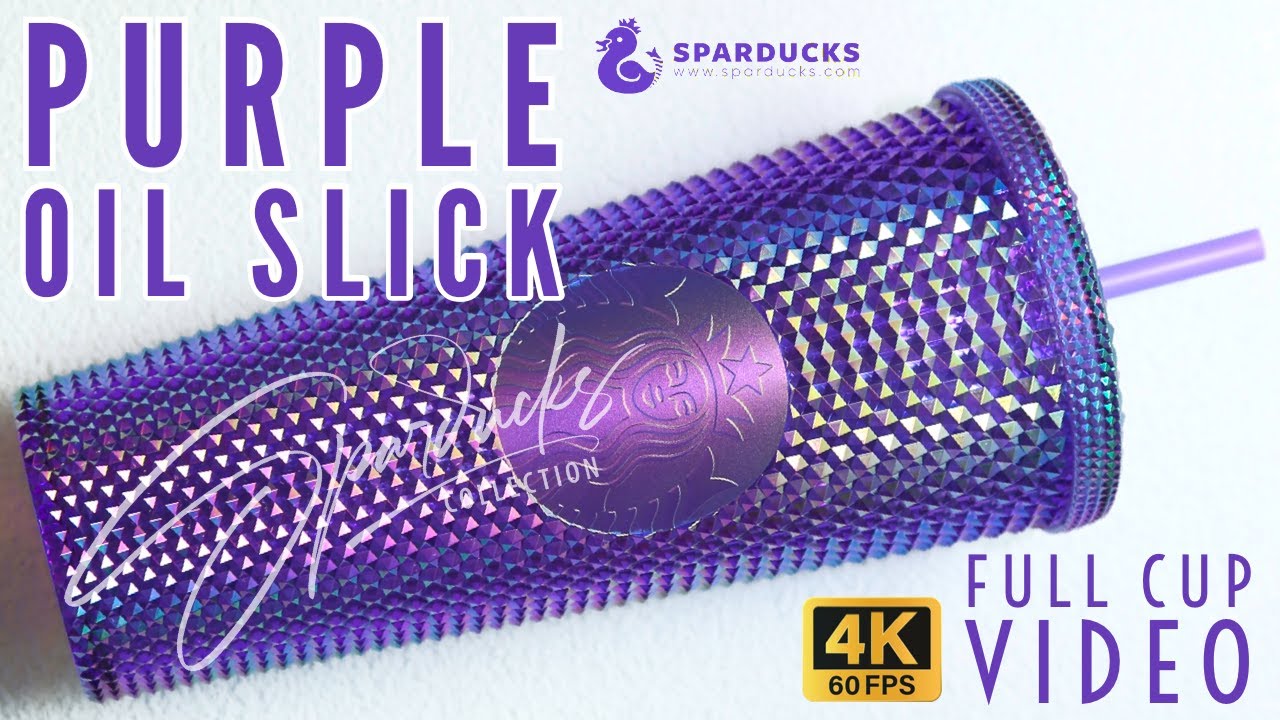 24oz APAC Purple Oil Slick Studded Cold Cup – SPARDUCKS