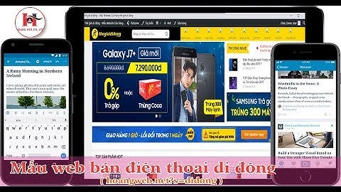 Mẫu web bán điện thoại di động - WordPress
