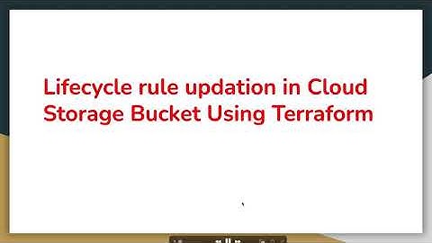 How to create Lifecycle rule in Google Cloud Storage Bucket