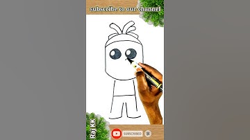 #SHORTS HOW TO DRAW MONKS FROM FORTNITE using VUHLL