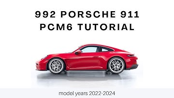 992 Porsche 911 PCM6 tutorial 2022-2024
