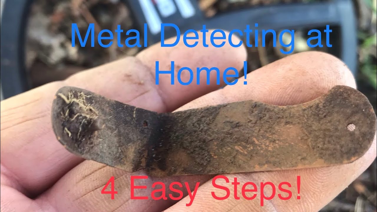 Metal detecting at home with four easy steps!