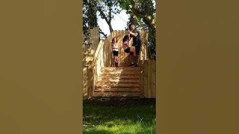 Commercial Zip-Line with platform