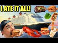 ALL YOU CAN EAT CRUISE SHIP FOOD CHALLENGE - I ATE EVERYTHING ON BOARD! ROYAL CARIBBEAN CRUISE FOOD