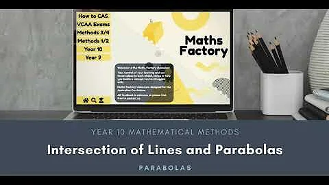 10   Parabolas   Intersection of Lines and Parabolas
