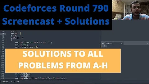 Codeforces Round 790 Screencast with Solutions || Commentary + Misreading Problems