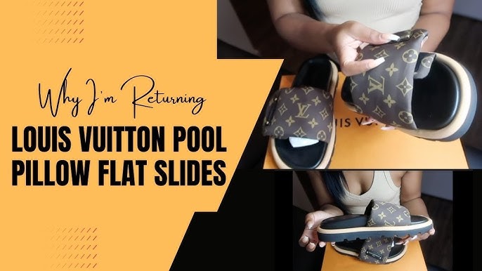 Louis Vuitton Pool Pillow Flat Comfort Mule Open Toe Slip on Slides Sandals Shoe