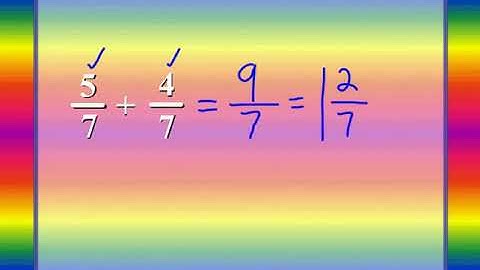 Mr. Lee - Adding and Subtracting Fractions With LIKE Denominators - Video Tutorial