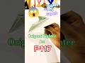 How to make Origami Fighter Jet, F-117, in graph paper, Crafts with paper