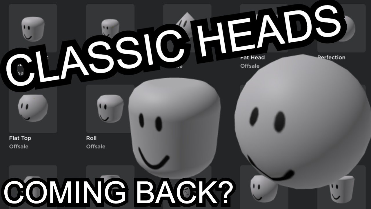 CLASSIC ROBLOX HEADS COMING BACK? (PEABRAIN, PERFECTION) - YouTube