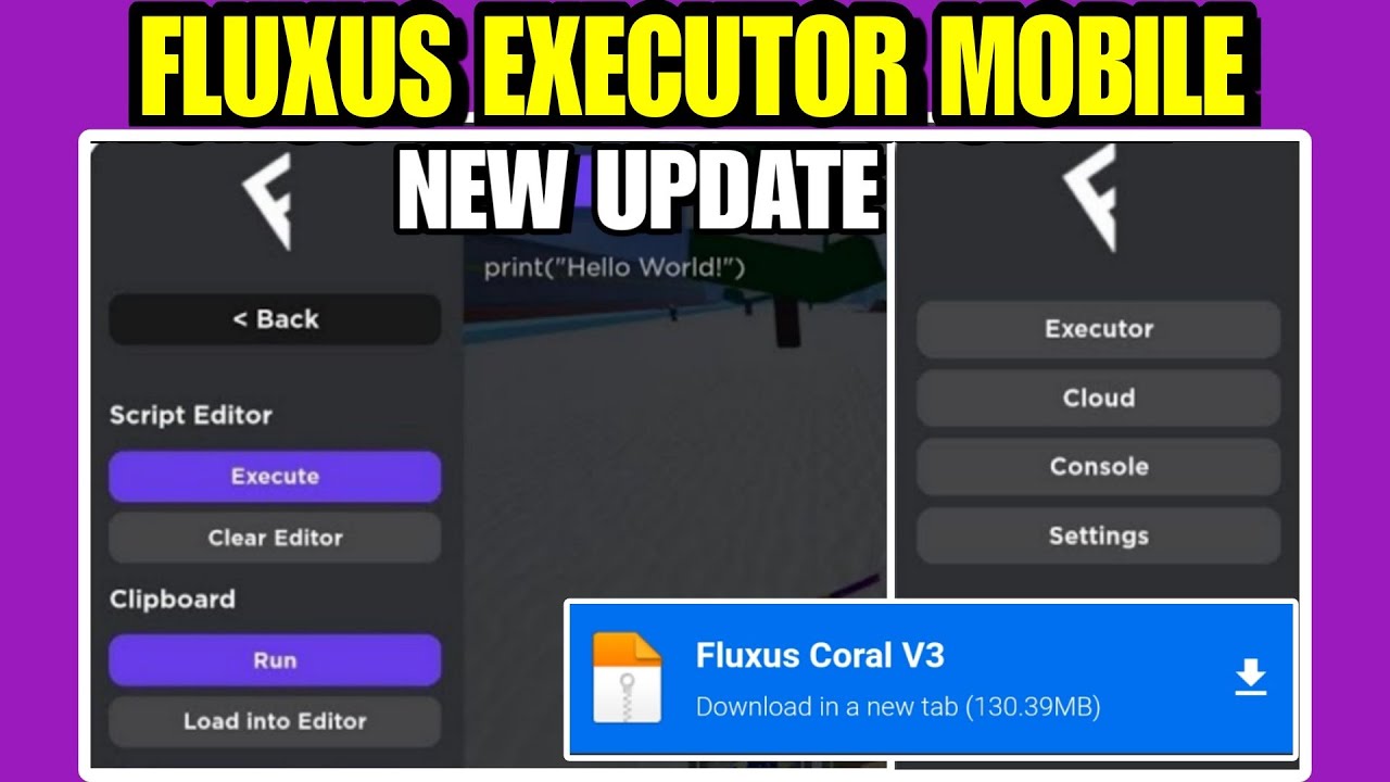 Fluxus Executor Mobile New Update v36 😎 Delta Executor ❌ Hydrogen ❌ Codex  Executor ❌ Fluxus Downloa 