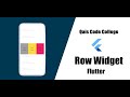 Flutter Row Widget Explained from Beginner to Advanced in Urdu/Hindi | Complete Guide with Examples