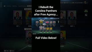 I Rebuilt the Carolina Panthers after Free Agency #4 #shorts #carolinapanthers #football #nfl
