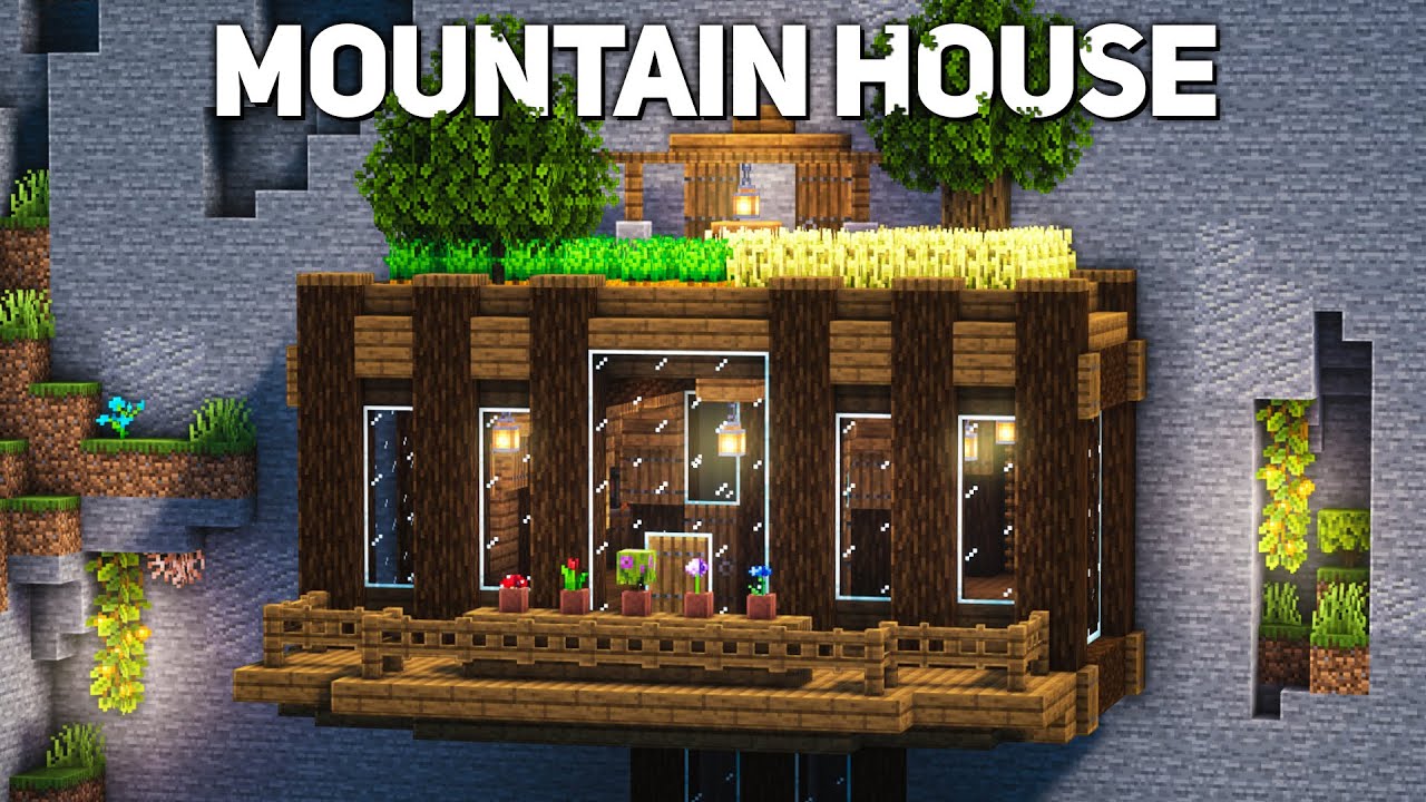 How to Build a Mountain Base  Como construir uma Base na Montanha