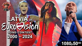 Latvia 🇱🇻 in Eurovision Song Contest (2000-2024)