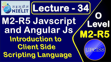 O Level M2 R5 Chapter 5 | JavaScript and Angular Js in Hindi | Lecture 34