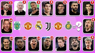 Guess TRANSFER , jersey number of famous football,Ronaldo, Messi, Neymar
