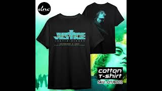 Baju Kaos Konser Justin Bieber Justice World Tour 2022 T-Shirt Jakarta Indonesia Gelora Bung Karno Bahan Jersey Dry Fit OTJB007