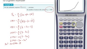 Arithmetic series   Finding the number of terms that sum to a given number