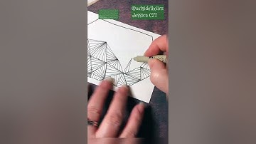 Tangle tutorial munchin 🥰✍️ by Jessica CZT© Outside the LinZ Zentangle® drawing tutorial