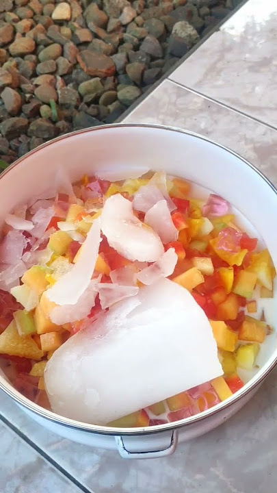 ES BUAH PAKE NUTRISARI TERNYATA ENAK JUGA